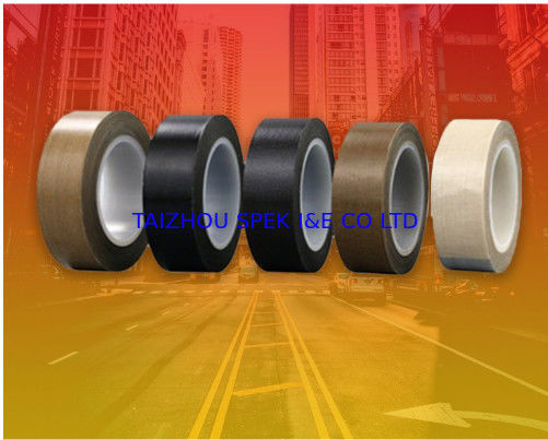 PTFE Coated Fiberglass Tape Heat Resistant Silicone Adhesive Tape 0.08mm Thickness