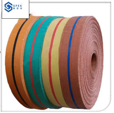 comprar Faixa transportadora de fita-cola de lona de borracha amarela Faixa transportadora industrial online manufacture