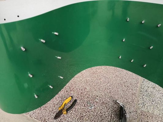 Padrão de FDA da correia transportadora do Pvc do produto comestível com furos