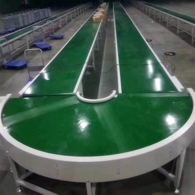 Padrões feito-à-medida brancos verdes pretos de FDA da correia transportadora do Pvc da curva