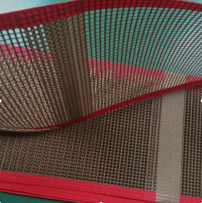 PTFE comum Bullnose Mesh Conveyor Belt Heat Resistant