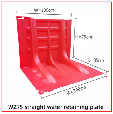Altura 75cm ABS Plástico Vermelho Anti-UV Conveniente Baffier Inundação