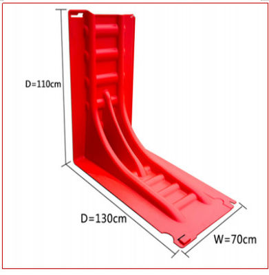 Altura 110cm ABS Plástico Vermelho Anti-UV Conveniente Baffier Inundação