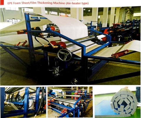 Linha de produção ar da folha da espuma da segurança EPE - tipo corredor contínuo do calefator