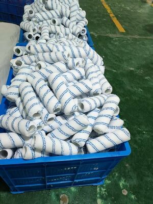 Paint Roller White With Blue Stripes For Painting Wall , Door , Floor , Ceiling , Roof