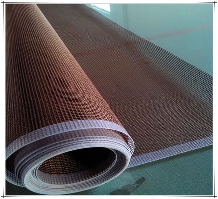 Correia transportadora mais seca UV de Tan Brown  Mesh para a tinta UV da colagem UV