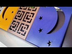 Veneer de alumínio esculpido