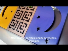 Veneer de alumínio esculpido único personalizado para projetos arquitetônicos modernos